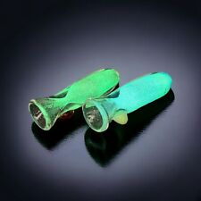 Glow In The Dark Chillum Glass Pipes, White Chillums But Glow In The Dark picture