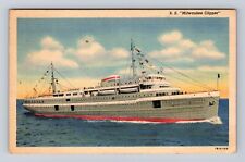 SS Milwaukee Clipper, Ship, Transportation, Antique, Vintage c1948 Postcard picture
