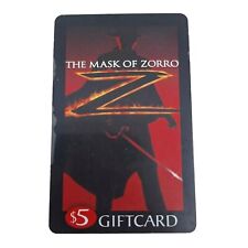Blockbuster MASK OF ZORO Gift Card No Value Promo Promotional Giveaway 1998 picture