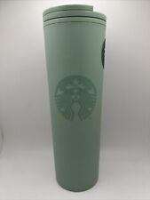2020 Starbucks Matte Mint Hot 16oz Tumbler Cup Earth Day 100% Recycled Plastic picture