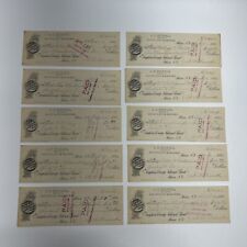 (10) A.B. Brooks & Son, The Tompkins County National Bank, 1896 Bank Checks picture
