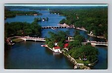 Bobcaygeon-Ontario, Aerial Sturgeon Lake, Antique Vintage Souvenir Postcard picture
