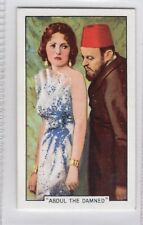Movie Scene Cigarette Card 1935 #30 Abdul Damned Adrienne Ames Fritz Koertner picture