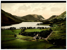 England. Lake District. Buttermere and Crummock Water.  Vintage Photochrome by picture