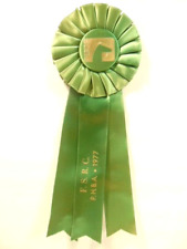 older 1977 F.S.B.C. - P.H.B.A.  Horse Show green award ribbon picture