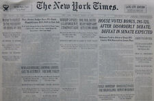 3-1934 March 13 SEA MONSTER BABE RUTH KANG TEH JAPANESE WARSHIP CAPSIZE NY Times picture