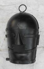 Mask-Medieval Torture face Helmet & Public humiliations Device Black finish picture