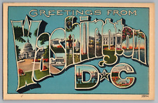 Postcard Greetings From Washington D.C. , Large Letter picture