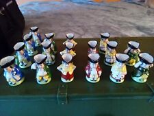 17 Vintage Small Miniature Tobys Jugs Pitcher ( Unmarked ) picture