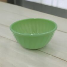 Vintage FIRE KING JADEITE JADITE GREEN SWIRL SHELL 6 inch MIXING NESTING BOWL picture