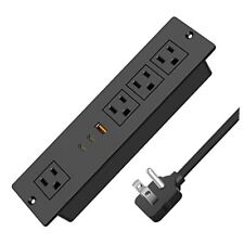Recessed Power Strip, PD30W USB Fast Charging Power Socket, Plug in 4 6FT Black picture