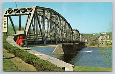 Milford Pennsylvania Montague New Jersey Delaware River Bridge Chrome Postcard picture