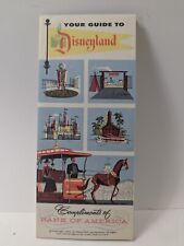 Rare 1955 Your Guide To Disneyland Map Brochure Compliments Of Bank of America  picture