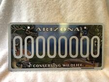 2015 Arizona Sample License Plate Conserve Wildlife picture