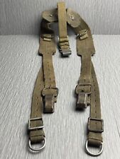 RARE GERMAN LATE WW2 CANVAS WEBBING SUSPENSION Y-STRAPS MARKED picture