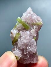 87 Carat Tourmaline Crystals Combine With Lepidolite Mica From Afghanistan picture