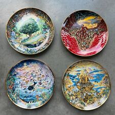 Franklin Mint Collector Plates 1991 Bill Bell Set Of 4 Limited Edition picture