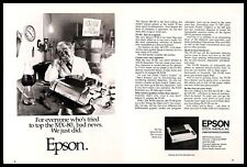 1983 Epson Fx-80 Printer Vintage PRINT AD Computers Technology High-Tech picture