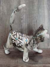 Navajo Pottery Horse Hair Cat Sculpture by Vail picture