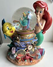 Disney The Little Mermaid Snow Globe Ariel & Music Box 