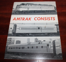 Amtrak Consists (1977) 42 page train booklet picture