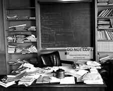 ALBERT EINSTEIN'S OFFICE ON DAY OF HIS DEATH IN APRIL 1955 - 8X10 PHOTO (DD-352) picture