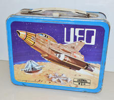 Vintage 1973 UFO Lunch Box Thermos Brand Metal Gerry Anderson picture