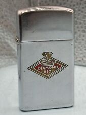 Vintage 1969 Diamond Reo Advertising Chrome Slim Zippo Lighter picture