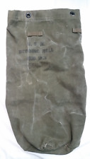 Vintage US Military U.S.N Bedding Roll Mod 1935 Heavy Canvas Laundry Duffle Bag picture