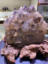 8.75LB Natural Quartz Crystal Specimen Backbone Reiki Mineral Decor Furniture picture