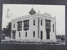 1910 Antique Postcard RPPC City Hall and Pumping Station Mayville WI Rare B2569 picture