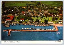 Hawaii Aerial View Romantic Lahaina Whaling Port Vintage Postcard Continental picture