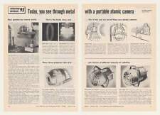 1956 Gamma-Ray Portable Atomic Camera 2-Page Photo Article picture