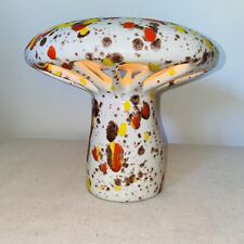 Vintage Mushroom Lamp MCM Ceramic Drip Glaze Art Toadstool picture