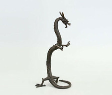 16.5 Inch Chinese Bronze Hand Carved Dragon Statue Figures picture