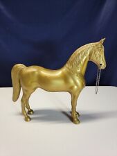 Kroll Gold Color Model Horse Vintage Chain Bridle Pony Stallion Plastic   #2 picture