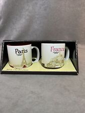 Starbucks Coffee Set of Two Espresso Demitasse 3fl. Oz France & Paris Mugs picture