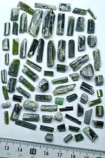 40g Natural Green Color Afghan Tourmaline Crystals, best for Jewellery. 70 pcs  picture