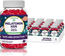 Kids Melatonin Gummies 1mg - Tastiest Proprietary Formula - Non-GMO, Vegan. picture