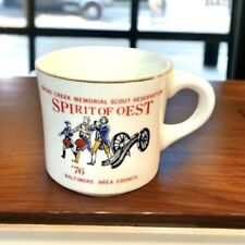 Vintage 1976 Boy Scouts Coffee Mug Made in USA Baltimore Area Council picture