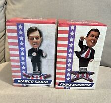 Lot Of 2 Bobblehead 2016 Presidential Election Marco Rubio Chris Christie picture