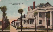  Postcard Ashley Street Looking West Jacksonville FL 1911 picture