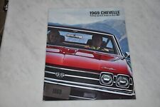 1969   69 Chevelle  Brochure Catalog SS 396 Malibu NEW OLD STOCK NOT A REPRO picture