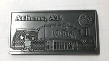 Buc-ee's Souvenir Magnet - Athens, Alabama - Pewter 1.5 x 3.0 in. - Brand New picture