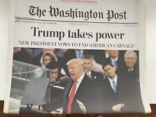 Washington Post January 2017 Inauguration Edition Trump Takes Power picture