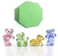 Swarovski Crystal Kris Bear Collection 30th Anniversary 4-Colors Ornament Set picture