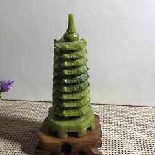 Wenchang pagoda Jade Feng shui  good luck for kids in study research 397g d3 picture