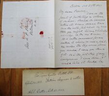 CYRUS AUGUSTUS BARTOL 1849 ALS Autograph Letter Signed, Unitarian Author, Clergy picture