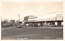 FL 1940’s REAL PHOTO #2 Florida Street Scene at Chipley, FLA -  Washington Co. picture