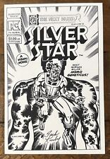 Vintage 1982 Jack Kirby Hand Signed Silver Star Comic Print Promo Convention picture